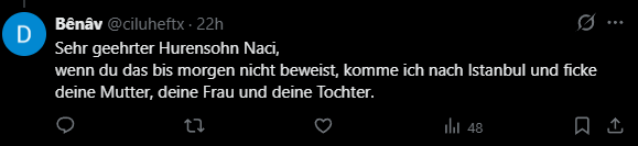 Sezer_Toker's tweet photo. @ciluheftx @ozzie8811 You are kurdish, I can tell. No Turk would say something like that. You are disgusting. https://t.co/w7s6xakkD4
