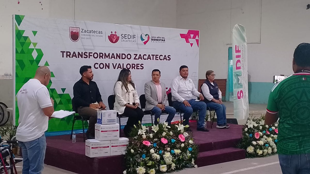 incluzac's tweet photo. 🔹| Caravana Transformando Zacatecas con Valores en el Municipio Mazapil, en donde se cuenta con un módulo del Instituto para la Inclusión de las Personas con Discapacidad Zacatecas.
¡ Te esperamos !

#ElAñoDelProgreso https://t.co/LLqJ9BULvH