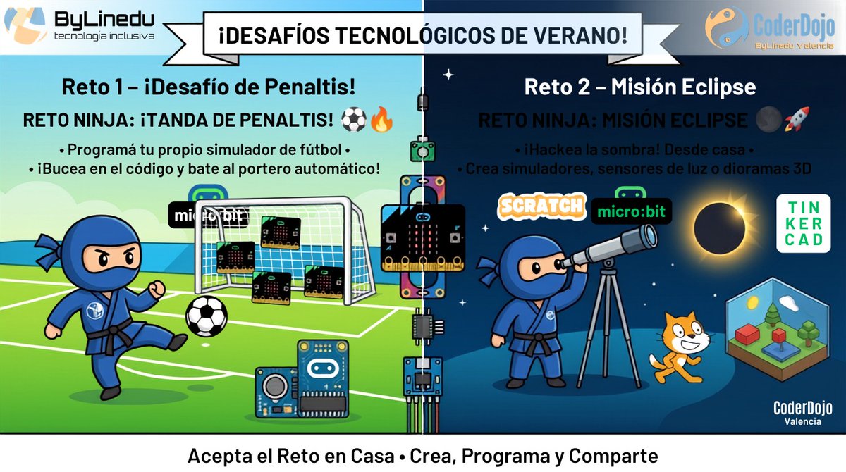 bylinedu's tweet photo. ¡Hackea tu verano con los Retos Ninja!
ACCEDE A LAS BASES Y GUÍAS PASO A PASO EN https://t.co/Os3261tE5b https://t.co/j9UMXvOJQO