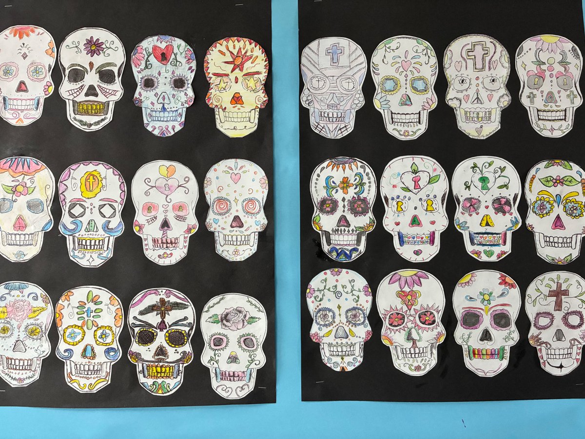 SalesianAcademy's tweet photo. 🎨 Year 8 DT 💀🧵
Year 8 students designed and created vibrant felt sugar skulls inspired by Día de los Muertos, developing their textile skills through appliqué and hand stitching.
Fantastic creativity and craftsmanship—well done, Year 8! 👏
#Year8DT #DesignTechnology https://t.co/KU3dzeXyxH