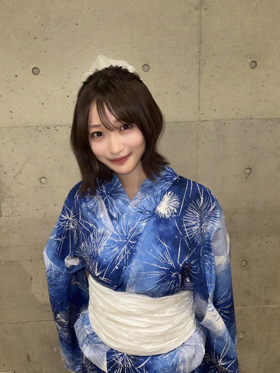 🤍#櫻坂46 #小島凪紗 ちゃん着用 💭#nagisablog 浴衣♡ □ KIMONOMACHI