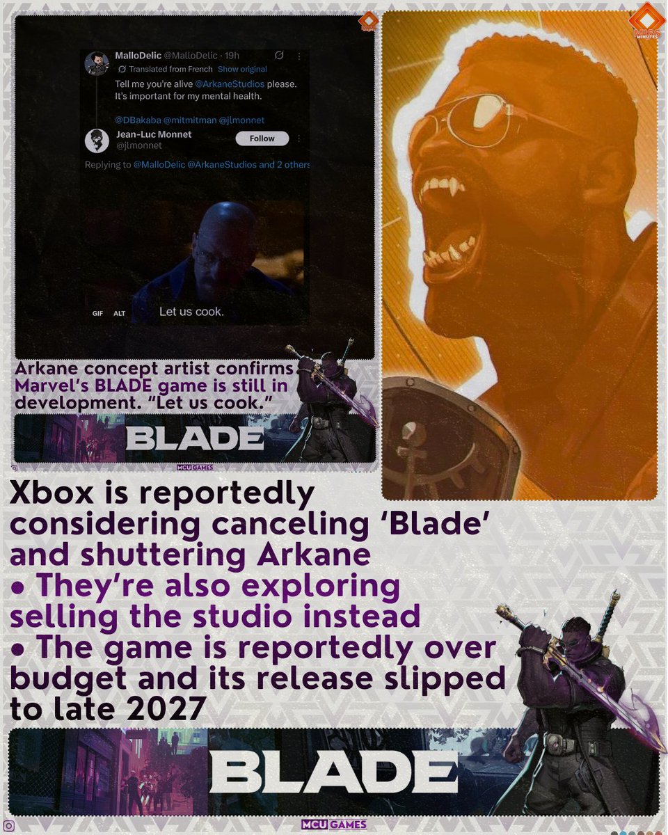 mcuscene's tweet photo. SOMEONE DEFINITELY PUT CURSE ON BLADE https://t.co/WKMoZFn63S