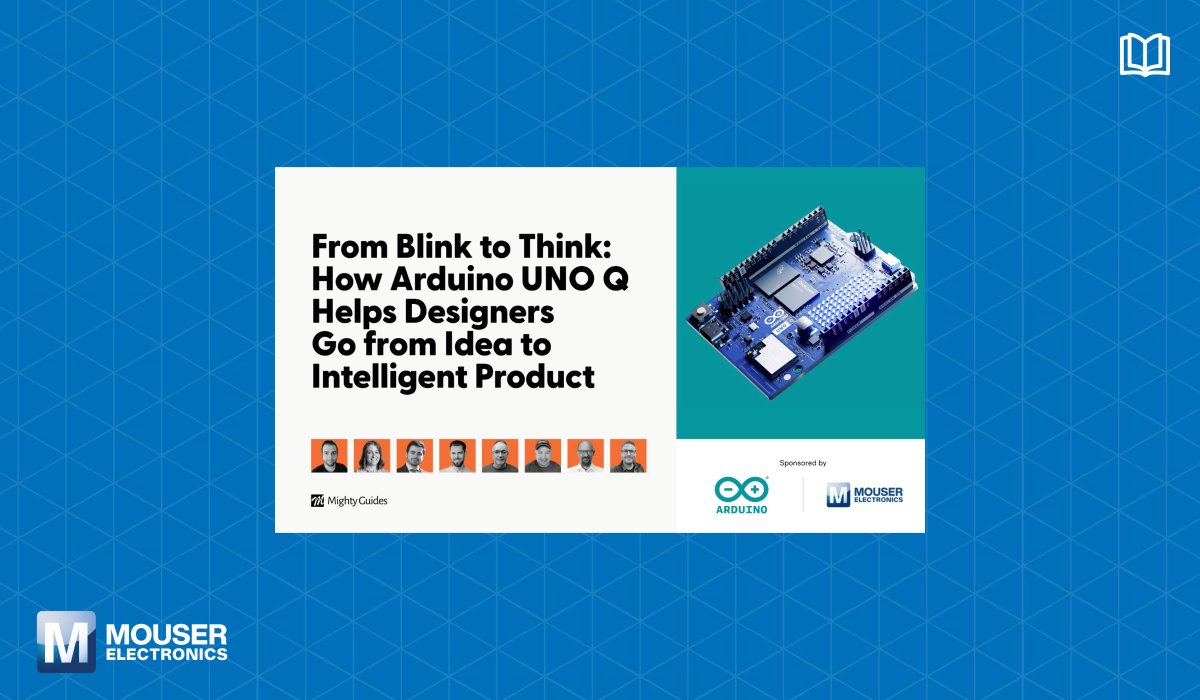 MouserElec's tweet photo. Moving from simple prototypes to more advanced systems often means balancing Linux processing with real-time control.

Learn how @Arduino UNO Q supports AI, computer vision, and real-time performance in one platform.

Read the eBook at Mouser: https://t.co/ONaGpHDiTS https://t.co/zjcXcVOZge