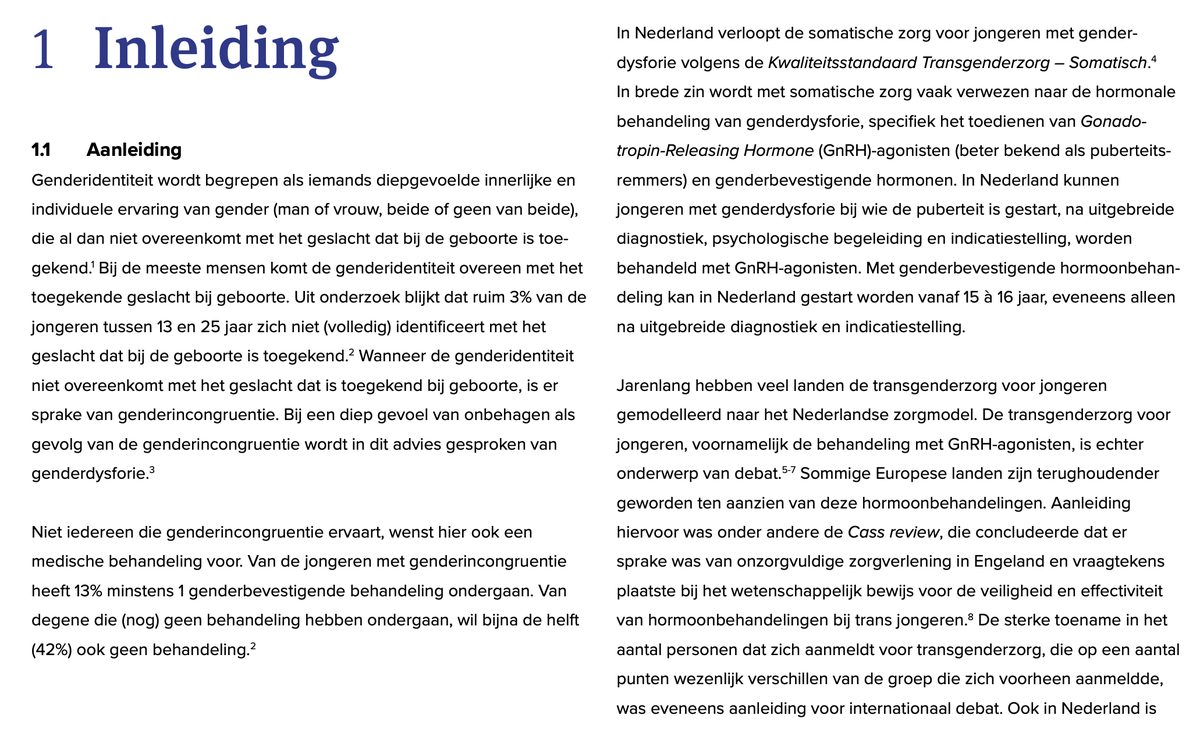 EdelGeertje's tweet photo. Opmerkelijk: de Gezondheidsraad opent haar advies met een definitie van 'genderidentiteit' uit de Yogyakarta Principles. Maar dit is een mensenrechtenmanifest, gemaakt door activisten, het is geen medische wetenschap. De rest van het advies wordt gepresenteerd als neutrale medische wetenschap, maar de ideologische keuze is al gemaakt.