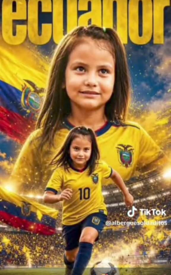 mcdc_mcdc's tweet photo. Esta linda princesa guerrera, que gracias a la IA parece una jugadora de #laTri es Julieth (7 años #leucemia) y pide #AYUDA para costear exámenes QUE EN SU HOSPITAL NO HAY.
Por favor no la dejemos sola.
#Gye #CancerInfantil🎗️ #voluntariado https://t.co/WWVnLvEbdD