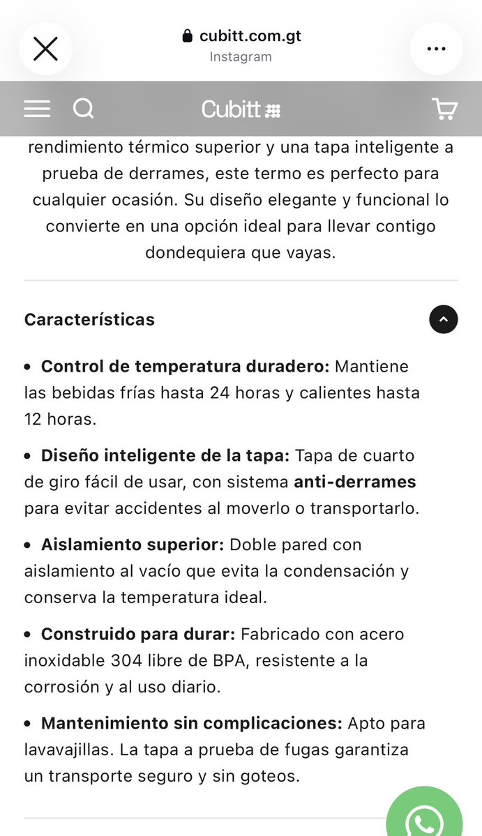 bemigarcia's tweet photo. Consumidores de Cubitt Guatemala: 
No compren sus pachones. Mi pachón tiene menos de 1 año de compra y se oxidó. Su descripción dice: acero inoxidable/resistente a la corrosión y es mentira. 15% de descuento si les “compro otro” para “apoyarme”. https://t.co/JHwgTvyq1w