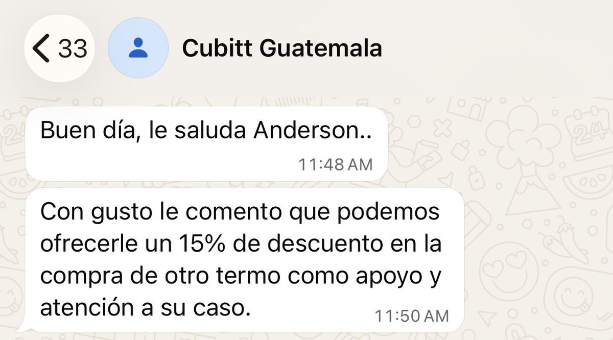 bemigarcia's tweet photo. Consumidores de Cubitt Guatemala: 
No compren sus pachones. Mi pachón tiene menos de 1 año de compra y se oxidó. Su descripción dice: acero inoxidable/resistente a la corrosión y es mentira. 15% de descuento si les “compro otro” para “apoyarme”. https://t.co/JHwgTvyq1w