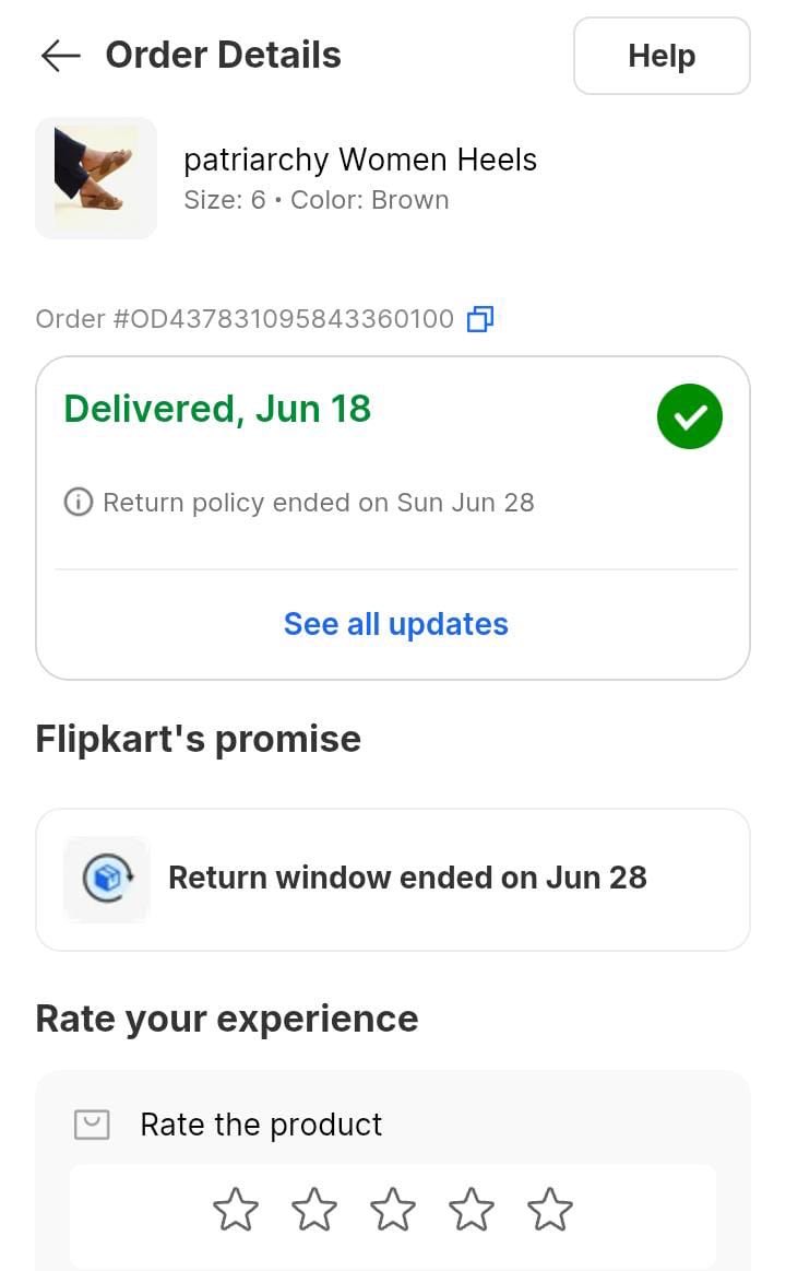 author_nitin's tweet photo. @flipkartsupport @Flipkart
Order ID: OD437831095843360100

Received a damaged/used Patriarchy Women Heels Sandal. The strap is torn on arrival, making the product defective. This is unacceptable. Requesting immediate refund/replacement. Photos attached.
#Flipkart #CustomerRights https://t.co/NxMEbJFgmS