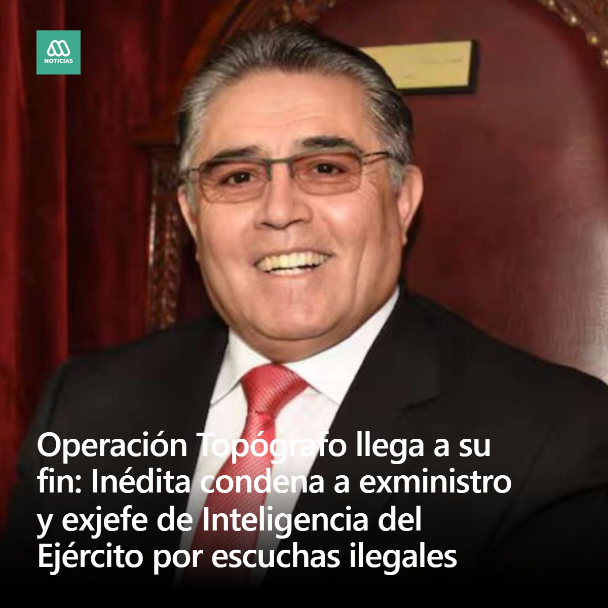 meganoticiascl's tweet photo. 🔴 #MegaInvestiga| La justicia condenó al exministro Juan Antonio Poblete y al exjefe de Inteligencia del Ejército Schafik Nazal por autorizar y ejecutar interceptaciones ilegales a periodistas y exuniformados. https://t.co/nGxuqQ2I6s