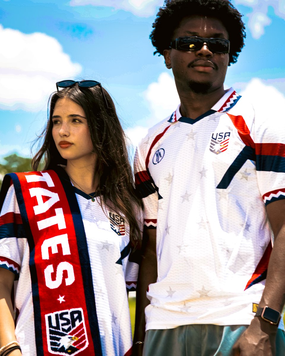 oyaactivehq's tweet photo. A fresh take on an American classic. 🇺🇸

Shop the USA Fan Jersey and Scarf on https://t.co/Khw1cn6eiu. https://t.co/2UKvgxmQN3