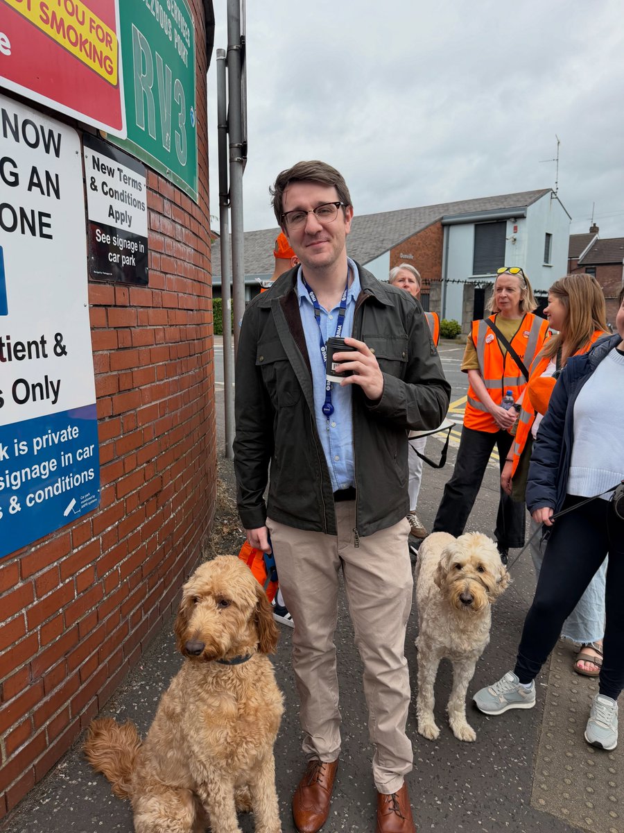 BMA_NIRDC's tweet photo. As always, we would like to thank our strike dogs for bringing their owners to the demos yesterday. 🐾 

#FullPayRestoration #PuppyPower https://t.co/uC4tUPKqly