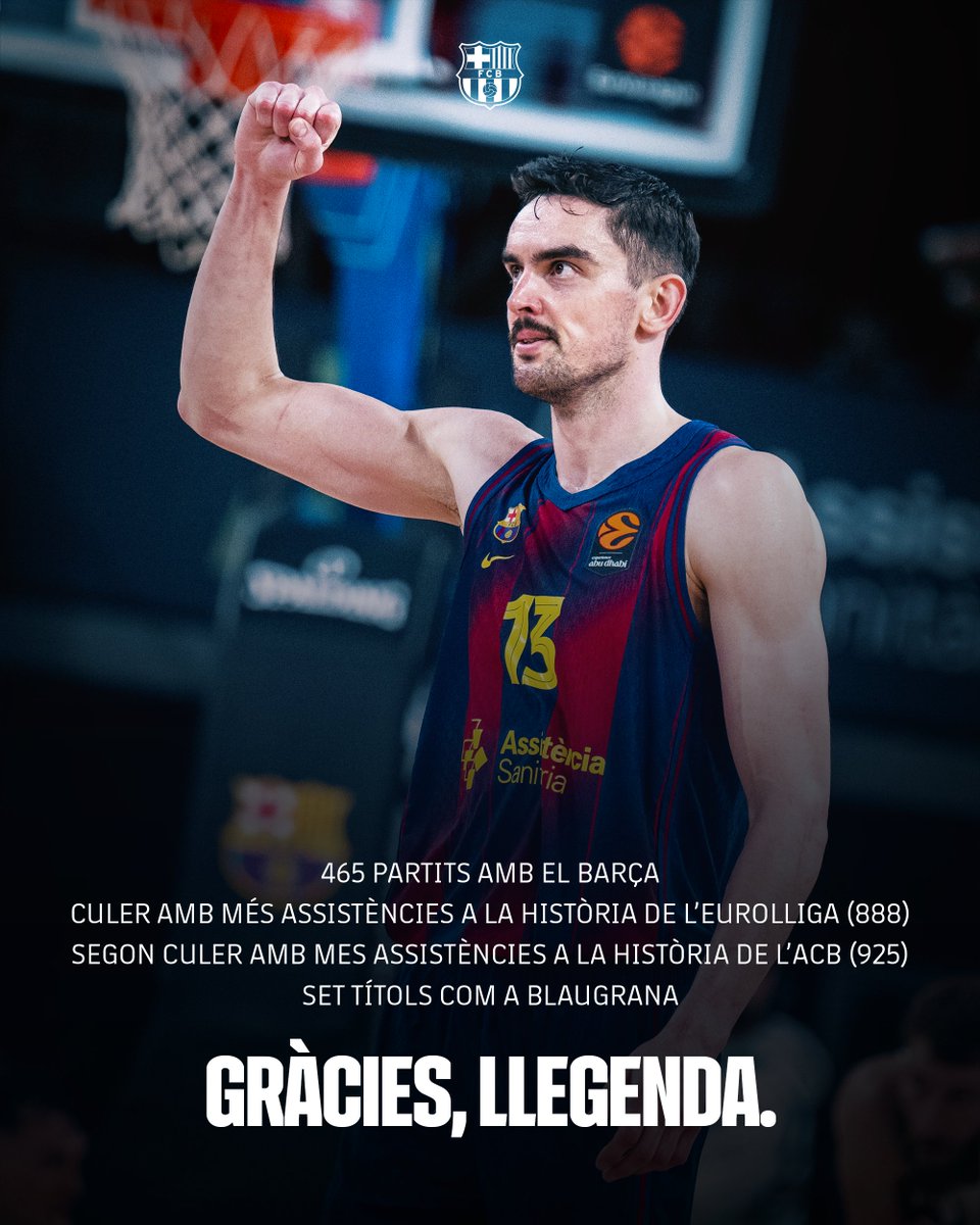 FCBbasket's tweet photo. De rècord 📊

SEMPRE SATO!!! 👏 https://t.co/YOWrr6SuZJ