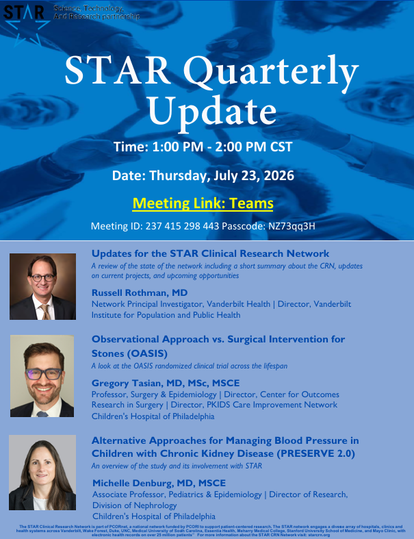 STAR_CRN's tweet photo. Join us! #STARCRN #QuarterlyUpdate https://t.co/2AYJwuKrM2