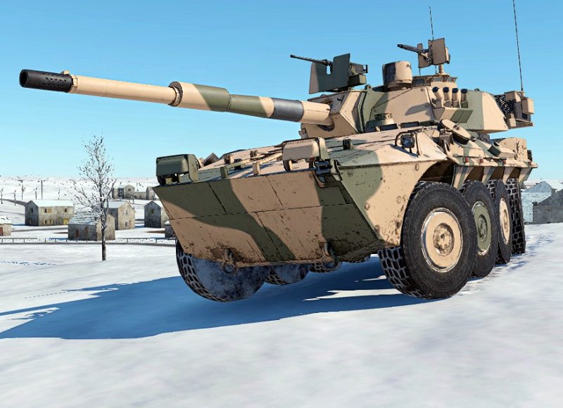 WTmodile_JP's tweet photo. 【近日公開】チェンタウロ RGO

卓越した速度と強力な120mm砲を兼ね備えたイタリア製の車輪式軽戦車が登場します。
Centauro RGO(ランクXIII）は戦車キャンペーンで中または大トロフィーで獲得可能になります。
詳細は▶https://t.co/BqUbo1W0M5
#WarThundermobile https://t.co/L7sCWeRePG