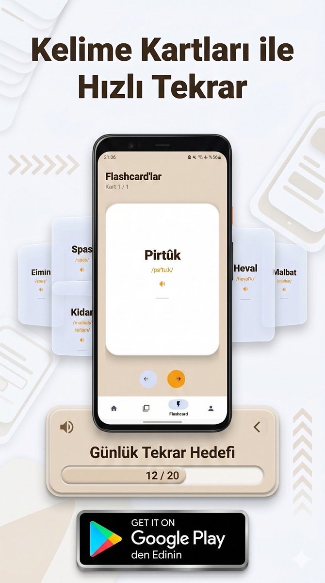 kurdoloji_ars's tweet photo. Kürtçe sözlük uygulaması “Bêje” artık App Store’da yayında.

Kendinizi öğrenmekten mahrum bırakmayın. Kürt, Türk, Arap, Çerkes fark etmeksizin; herkes kardeşinin diline karşı meraklı ve âşina olmalıdır.

Bu güzel çalışmayı ortaya koyan kardeşimize emekleri için teşekkür ediyor, uygulamanın hayırlara vesile olmasını temenni ediyoruz.

Bağlantı linki: https://t.co/LeQij0CRLf