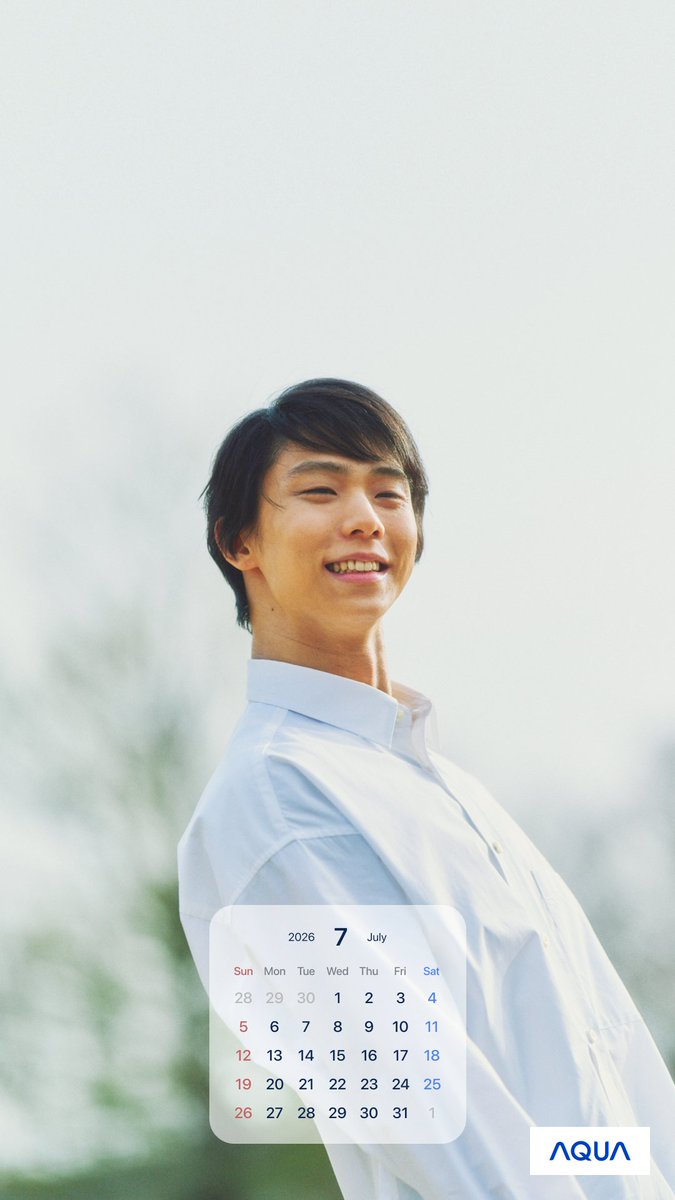 aqua_cnp's tweet photo. 🗓️7月オフショットカレンダー🗓️

今月の「#羽生結弦 さんオフショットカレンダー」はこちら🤍

夏らしい爽やかなお写真、ぜひ保存してください！

#AQUA
#AQUA_YUZU https://t.co/q2Wb07U2Kj