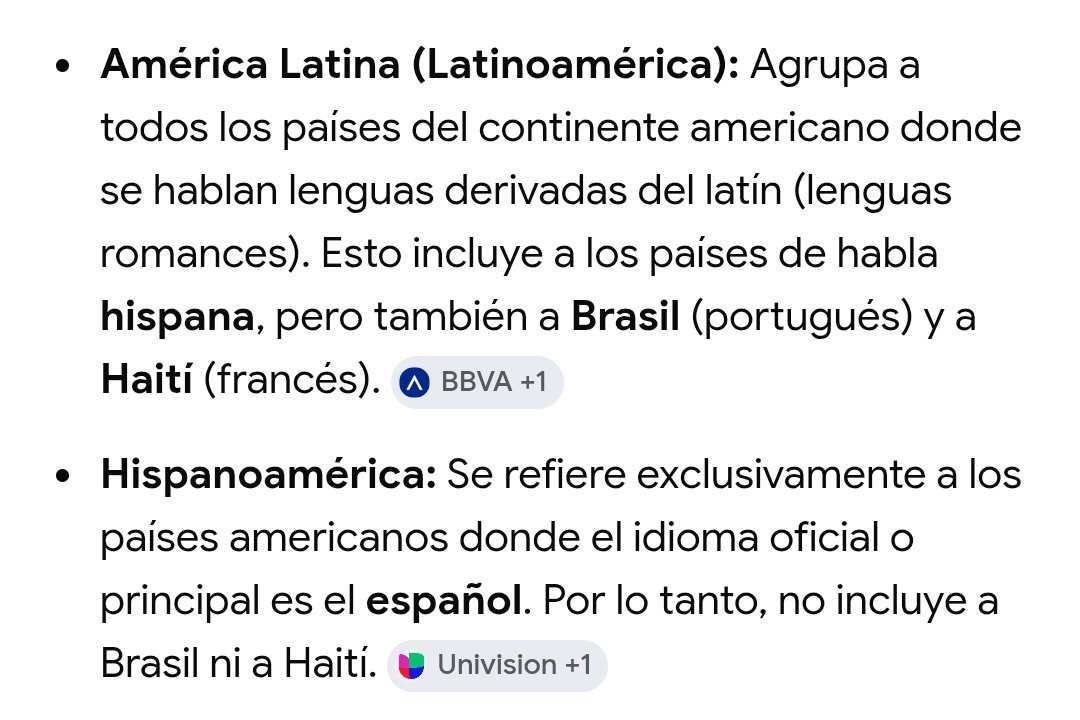 VValeria91's tweet photo. @Bartolondrado @roplerXx @Les_IJU Un poquito de información para aclarar la confusión. De México para abajo, latinoamérica. Los países que hablan español en américa como lengua primaria, son hispanoamericanos. https://t.co/IP8JA2R6tX