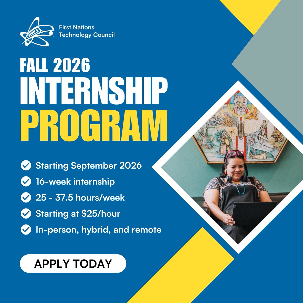 FN_TechCouncil's tweet photo. 𝗙𝗔𝗟𝗟 𝗜𝗡𝗧𝗘𝗥𝗡𝗦𝗛𝗜𝗣 — Are you curious about what working in the technology sector is like? Are you ready to take the next step in your technology journey? Our Internship Program builds a strong foundation for future career success.

🔗 https://t.co/eA1REP7vpx https://t.co/C3X4cBLmT8