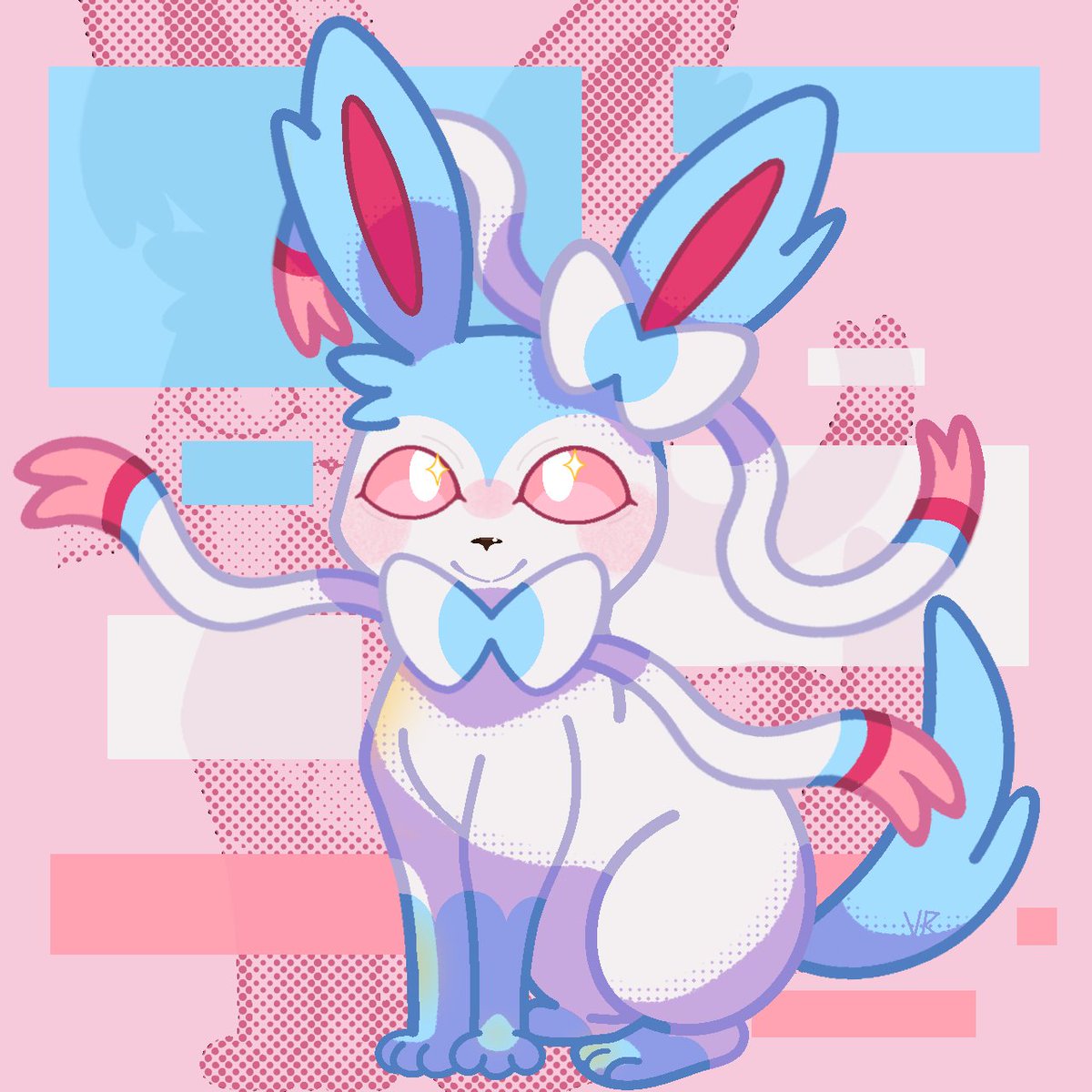 TheoriginalVR's tweet photo. Sylveon &amp; Shiny Sylveon 💞✨
#pokem https://t.co/1CcsyGqMMr