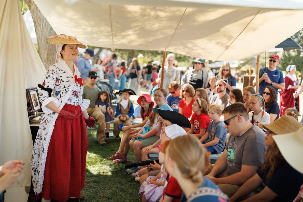 colonailfest's tweet photo. Did you know that YOU can become immersed in history this 4th of July weekend in Orem, Utah? Visit the colonial heritage festival on July 2nd - 4th and step into colonial America! 

FREE entry!! Learn more at our website! https://t.co/MmKxad6FfY