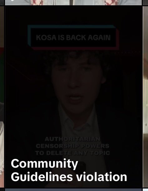 guychristensen_'s tweet photo. TikTok is silencing users who are speaking out against KOSA! https://t.co/b83p74nPFg