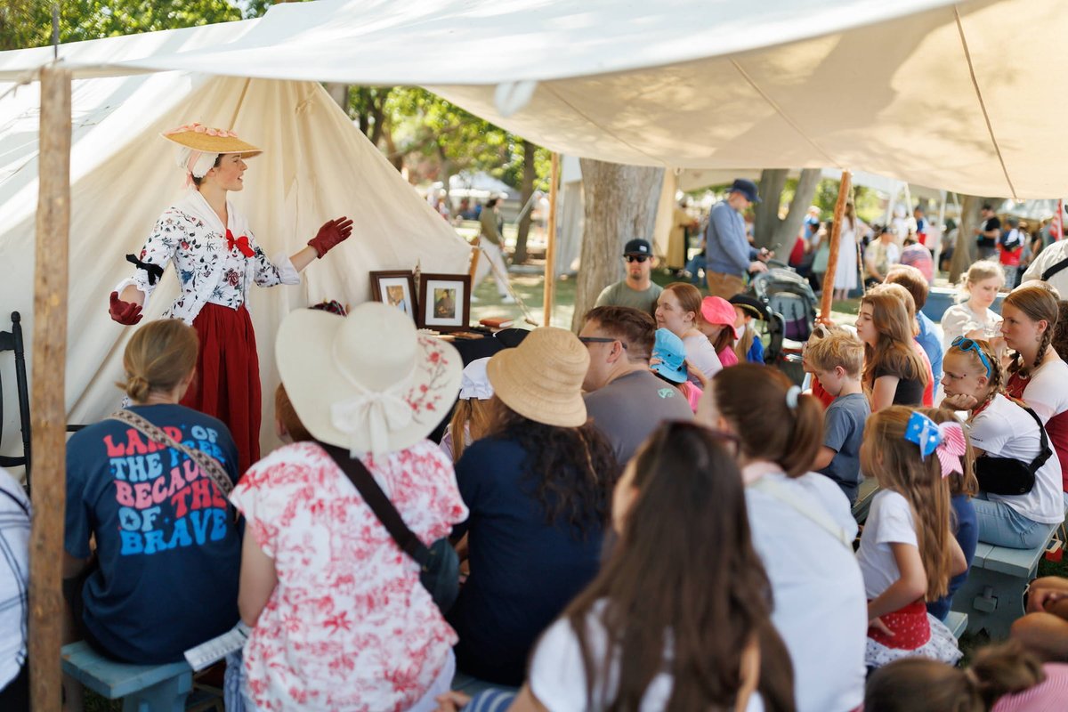 colonailfest's tweet photo. Did you know that YOU can become immersed in history this 4th of July weekend in Orem, Utah? Visit the colonial heritage festival on July 2nd - 4th and step into colonial America! 

FREE entry!! Learn more at our website! https://t.co/MmKxad6FfY
