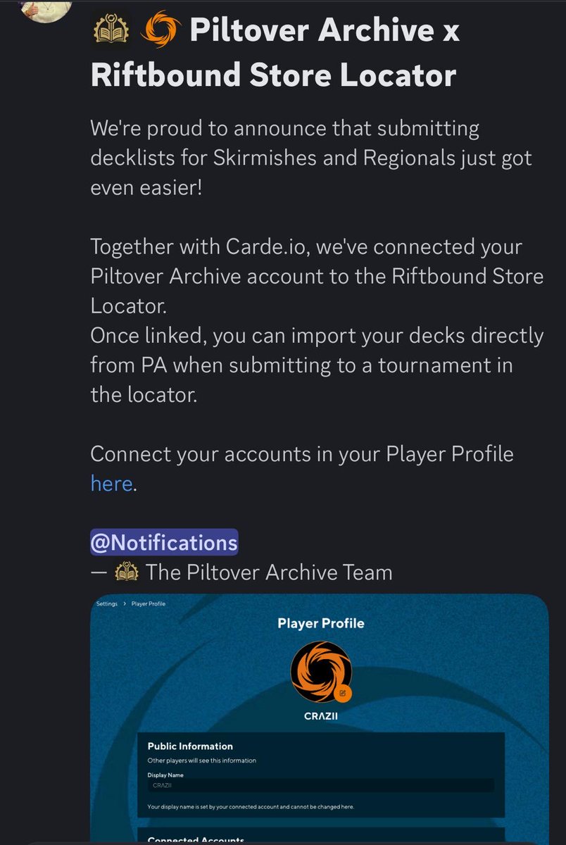MyrddW's tweet photo. Notición:

Integración directa entre Piltover Archive y Carde para importar decks 🙌🙌🙌 https://t.co/ZxJBViAwBF