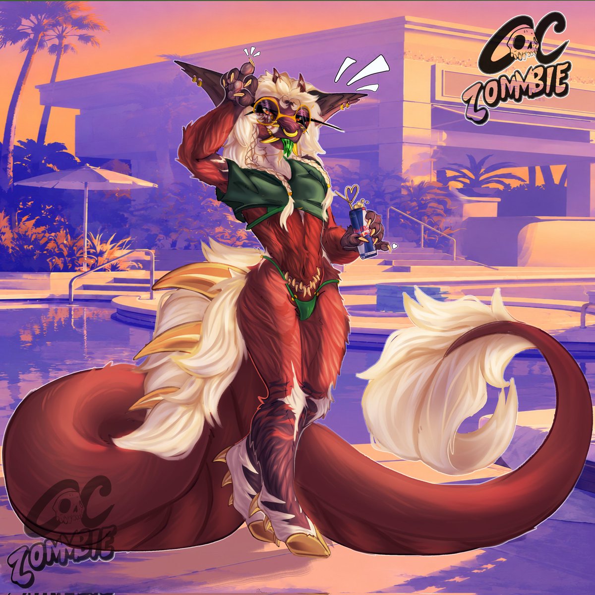 Coczombie333's tweet photo. My sona gta6 cover girl:p #GTA6 #gta6 #furryart #furry #art #digitalartㅤㅤㅤㅤ https://t.co/v10mn1t5fz