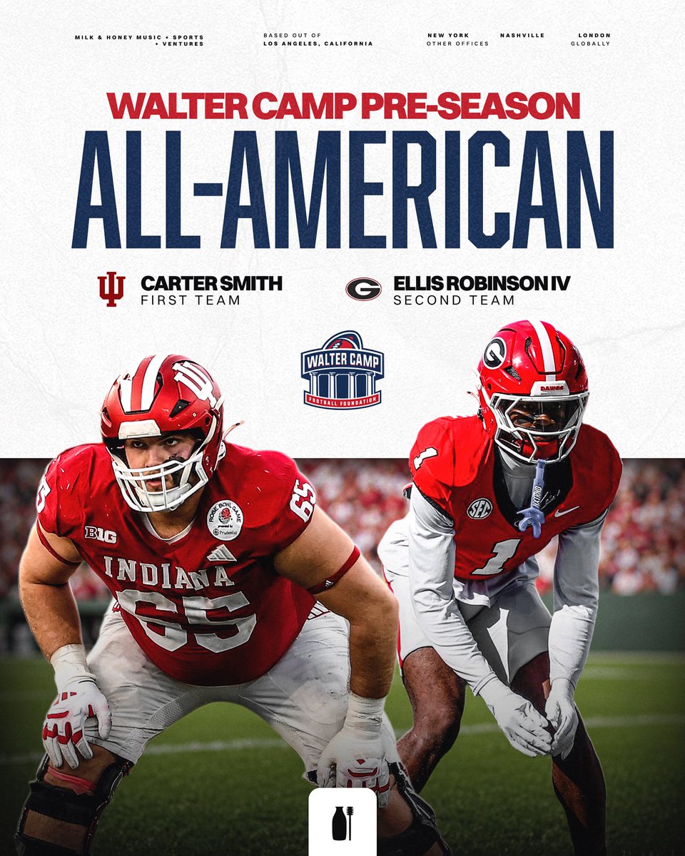 milkhoneysport's tweet photo. Walter Camp Preseason All-Americans 🥛🍯

First Team: Carter Smith Second Team: Ellis Robinson IV

Big-time recognition before the season even starts.

@WalterCampFF x @thecartersmith0 x @ER4_DASAVIOR https://t.co/2enSgzi67f