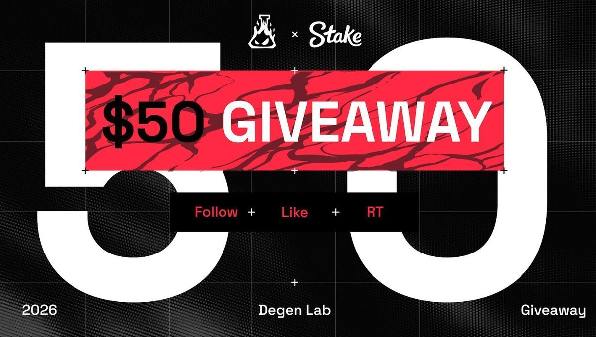 degen_lab's tweet photo. Let’s run $25 × 2 💸

▫️ Follow @degen_lab
▫️ Like + Repost and tag a friend
▫️ Drop your @Stake username in the comments

🎲 Rolling in 48 hours https://t.co/3v1lRK4u0v
