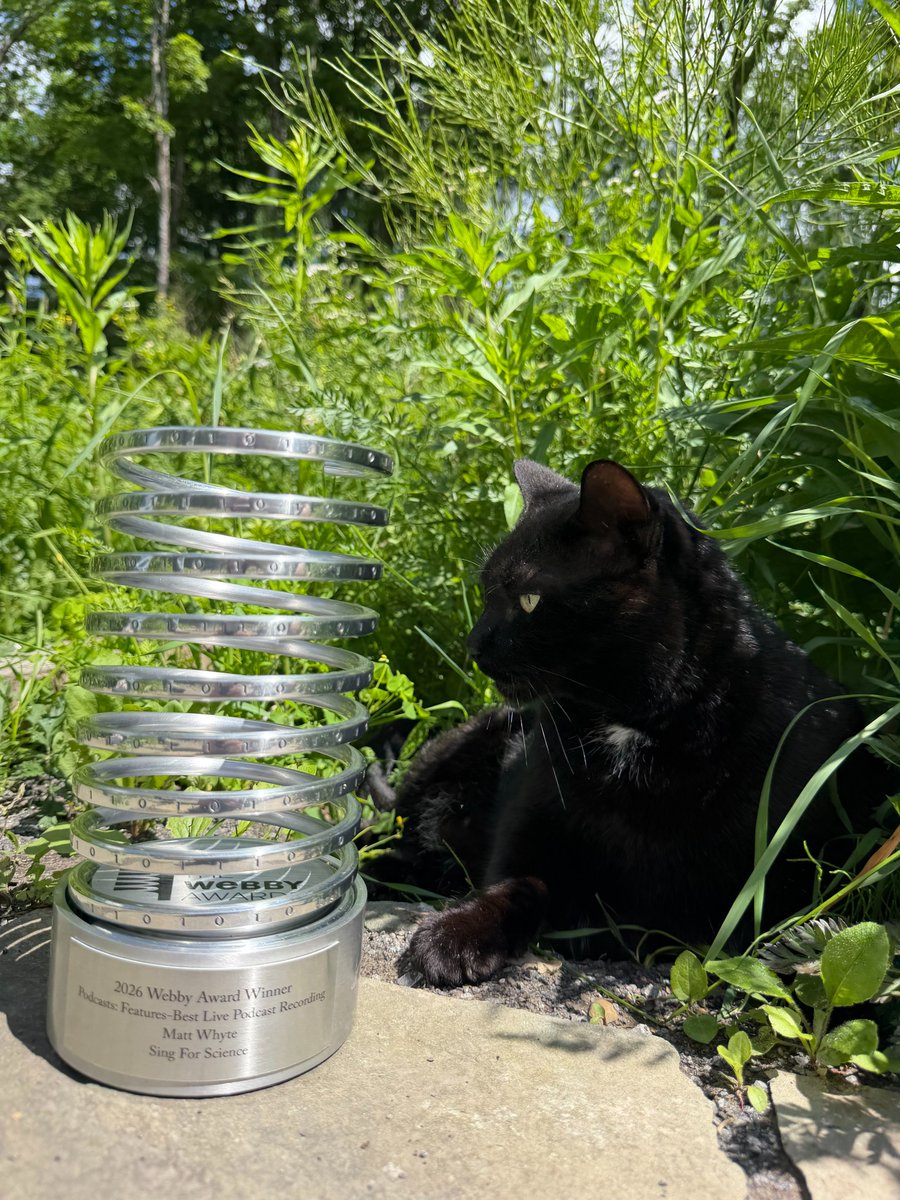 singforscience's tweet photo. We started Sing for Science because music and curiosity connect us. Recently, we were incredibly honored to accept a Webby Award for Best Live Podcast Recording! 🏆
This belongs to our guests, crew, and most of all, you. Thank you for listening!
#SingForScience #WebbyAwards https://t.co/25FKZyPPlQ