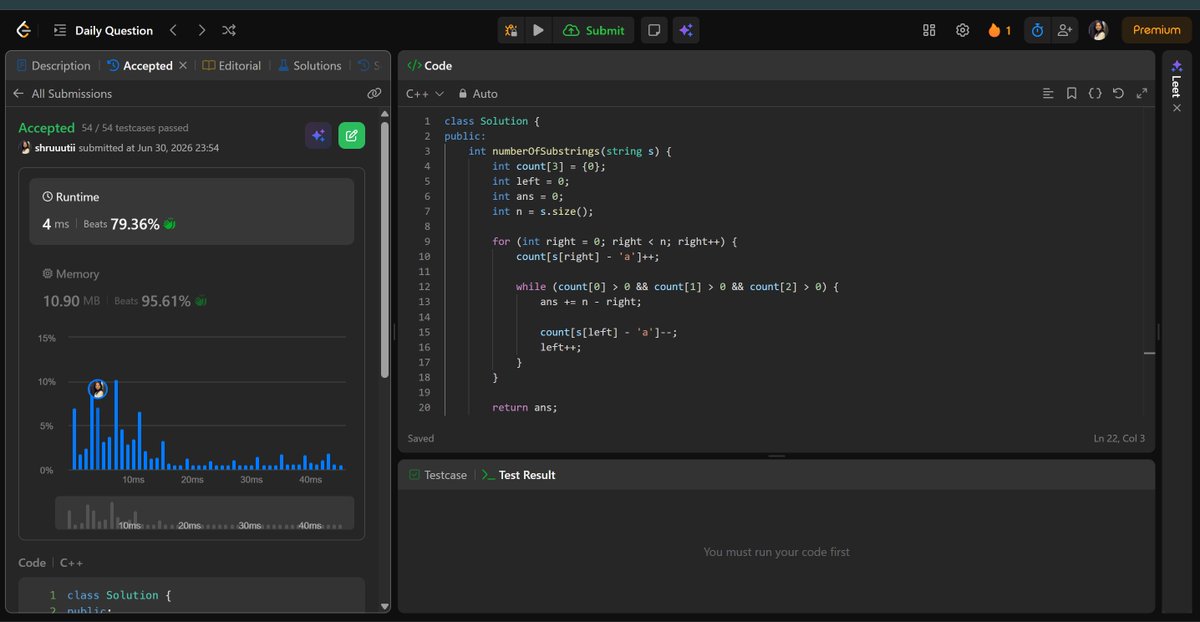 shruti_mz's tweet photo. #LSPPDay30
Built the Mini Message Board project with Express and EJS, and documented the project and my learnings from it. Solved the "Number of Substrings Containing All Three Characters" problem using sliding window. 
#LearningWithLeapfrog
#60DaysOfLearning2026
@lftechnology https://t.co/5RzlCAUCf4