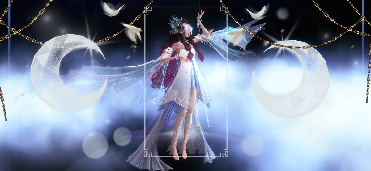 daminkos's tweet photo. Wanted to try a landscape shoot with columbina nikki 
I don’t use this often 

#GenshinImpact 
#ShiningwithNikki 
#ShiningNikki5years 
#ShiningNikki https://t.co/i98GRig2s9