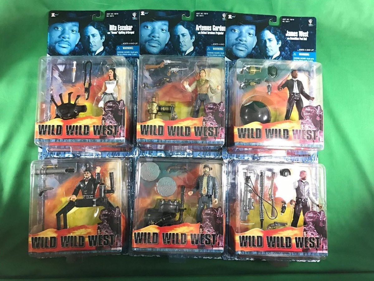 reactionfigure's tweet photo. The movie Wild Wild West was released on June 30, 1999, with action figures and vehicles released by X-Toys in the same year. https://t.co/VoJcIebmRD