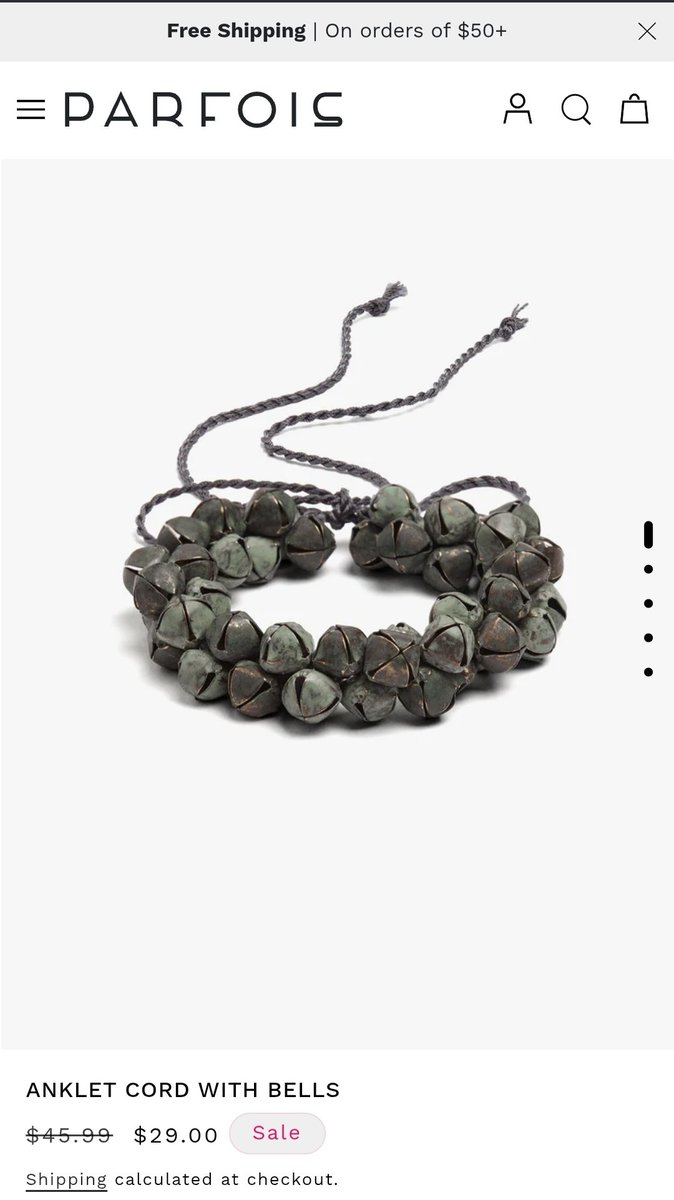Shuchiii141979's tweet photo. Another unreal cultural theft.
This is a Portugese brand named parfois basically sells northern inspired Portugese jwellery literally renamed our "ghughroos" which indian classical dancers used to wear it from 1000 of yrs. These ppl never came out of colonial mindset. https://t.co/EeVA38xrgU