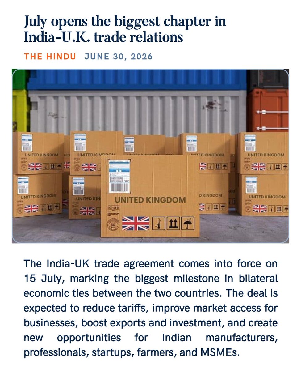 JK_BJYM's tweet photo. July opens the biggest chapter in India-U.K. trade relations
https://t.co/RXpKCISyrr

via NaMo App https://t.co/ih7gJebuHF