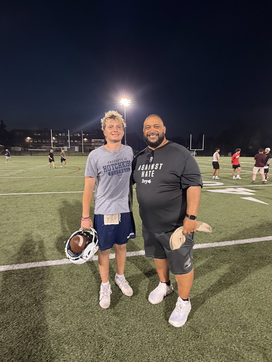 PFlora0903's tweet photo. Thank you @BrownU_Football for a great camp and for an opportunity to get better, learn more about brown football, and continue to improve in preparation for this upcoming season!

@CoachW_Edwards 
@Coach_D_Quinn 
@HotchkissFtbl 
@SimmsComplete https://t.co/HZTeB5HuPT
