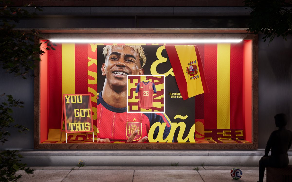 ibrodecki's tweet photo. Selects from Adidas’ Global Retail Toolkit for #WorldCup2026 #WC26 I worked on - design and vis in Cinema4D and Redshift. https://t.co/jcS8qymwAm