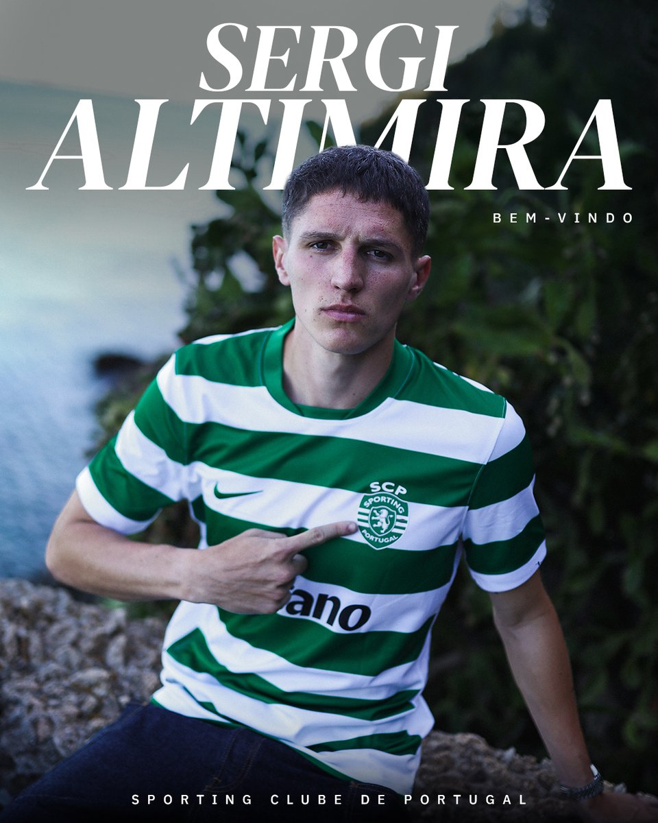 SportingCP's tweet photo. ✍️ Sergi Altimira é reforço dos Leões e assina até 𝟐𝟎𝟑𝟏 🟢⚪ https://t.co/FVgGZcOhMq
