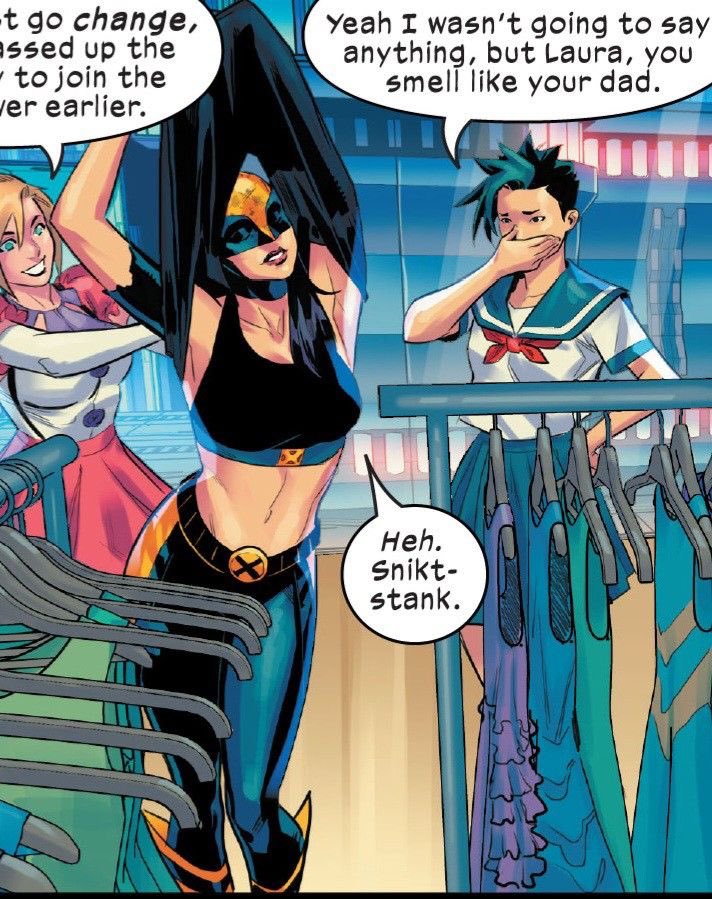 EmbalmedInPink's tweet photo. Laura Kinney is a beautiful lesbian woman too me idc what anyone says she’s a dyke fight with the wall https://t.co/bLz2RXfjrs