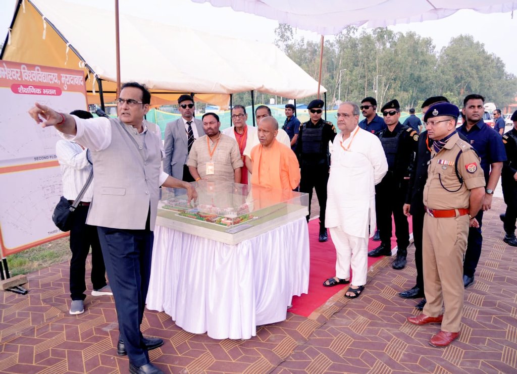 Comm_Moradabad's tweet photo. ‼️MBD CHRONICLE‼️
CM Sir @myogiadityanath in Division
Moradabad
Dated:-
29/6/26
निर्माणाधीन गुरु जंभेश्वर विश्वविद्यालय परिसर का स्थलीय निरीक्षण।
#MbdJournal https://t.co/I0j2tZLIz8