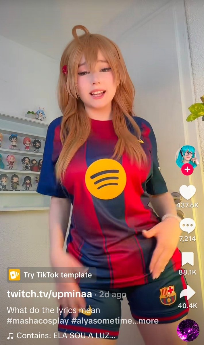 diotychi's tweet photo. Upminaa’s recent posts show a clear pattern: using sexual song while captioning “What do the lyrics mean?” After being told the meaning, she reused the same song days later. This isn’t oblivious, it’s engagement bait aimed at younger viewers, while using "innocent" persona https://t.co/q1Cwkoy6Xa