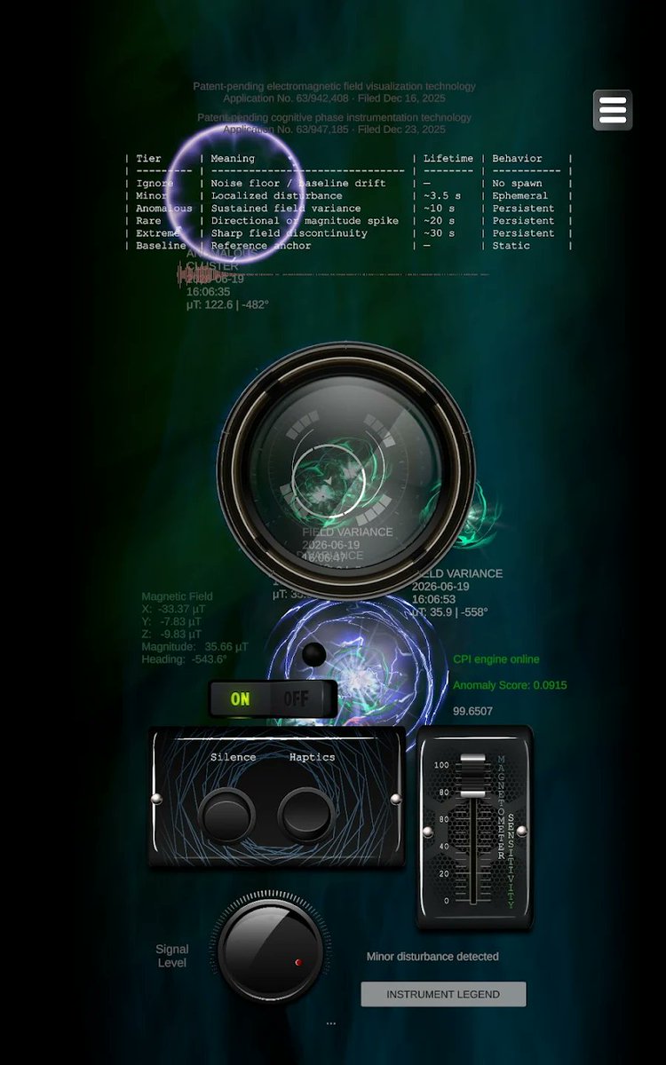 StrangeRadioX's tweet photo. Spatial Continuum is LIVE. 🟢

Paranormal or UAP/NHI investigator? This one was made for you.

Not a spike graph. A spatial narrative.

📲 https://t.co/9npW6Kiuwe

#UAP #ParanormalResearch #EMF @followers https://t.co/gCITUD1kyA