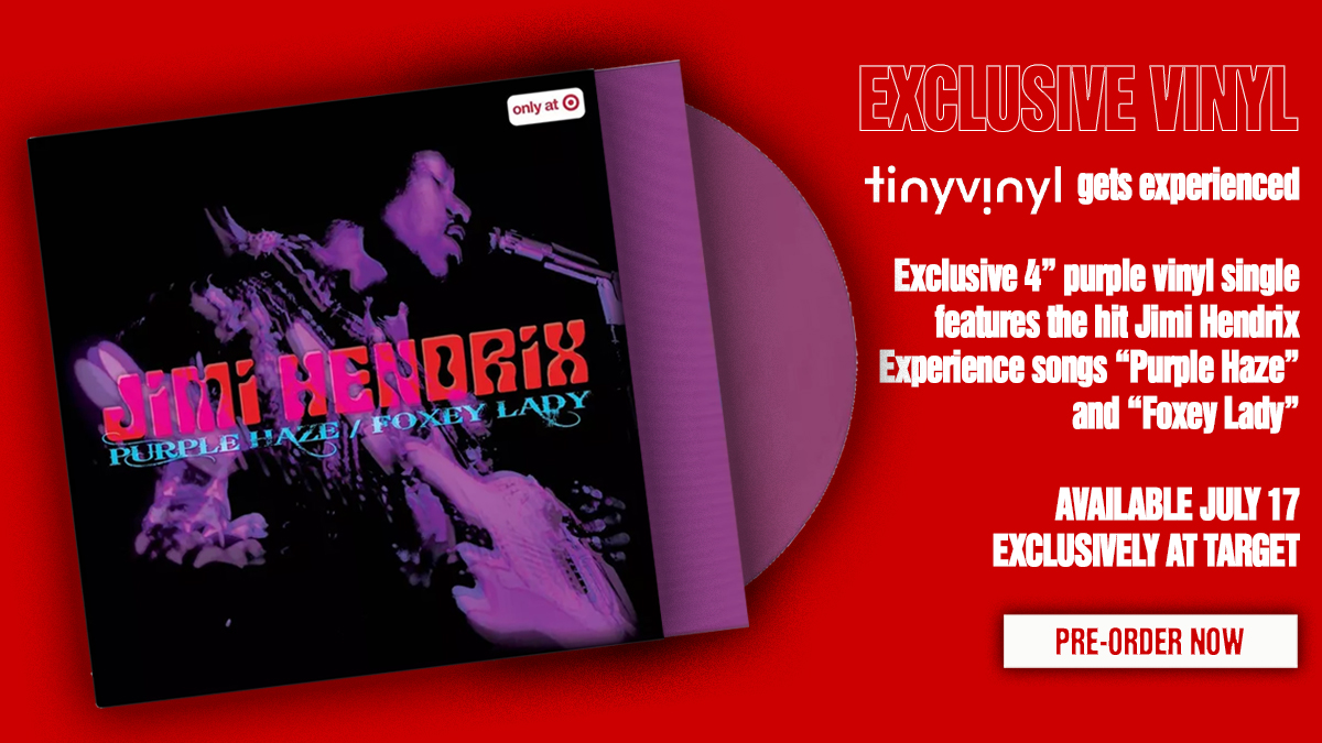 On July 17, TinyVinyl is dropping an exclusive 4-inch purple vinyl