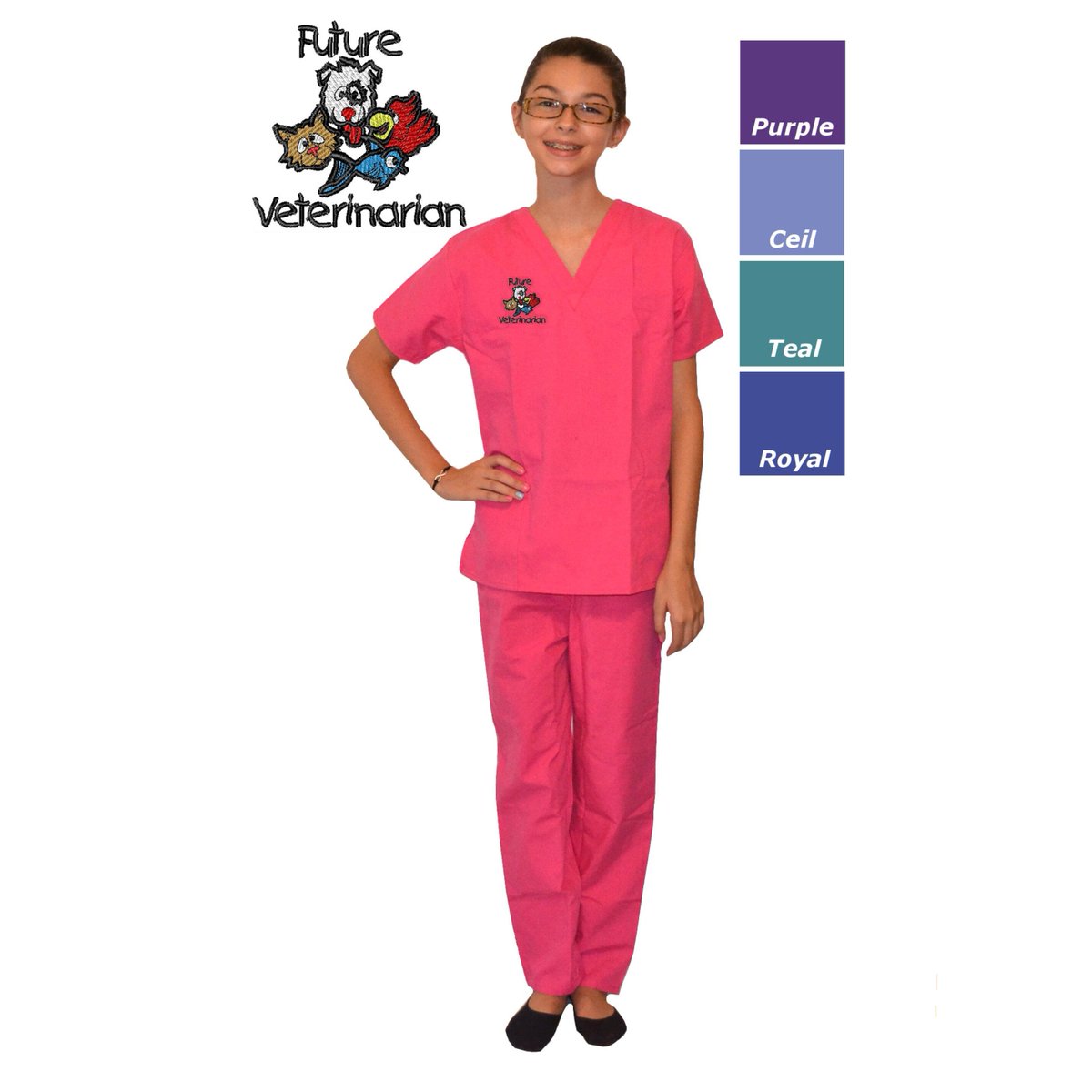 MyLittleDoc's tweet photo. Kids Veterinarian Scrubs with Animals Embroidery Design #kids #childrens 
$25.98
➤ https://t.co/kGAx7ogzjc https://t.co/It3x4dNjE4