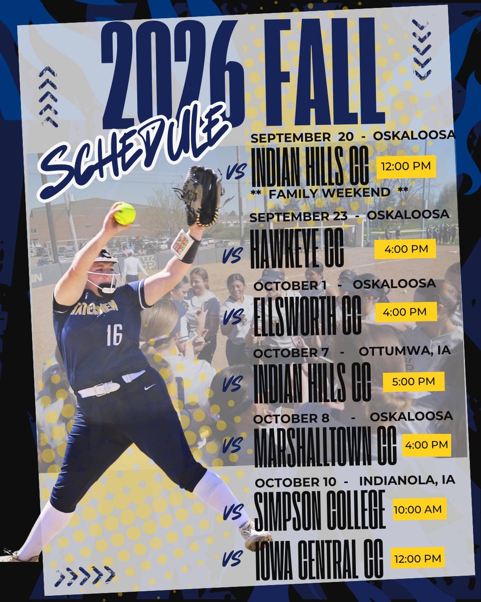 WPU_Softball's tweet photo. Fall Schedule is set! https://t.co/k1F0gSI5NX