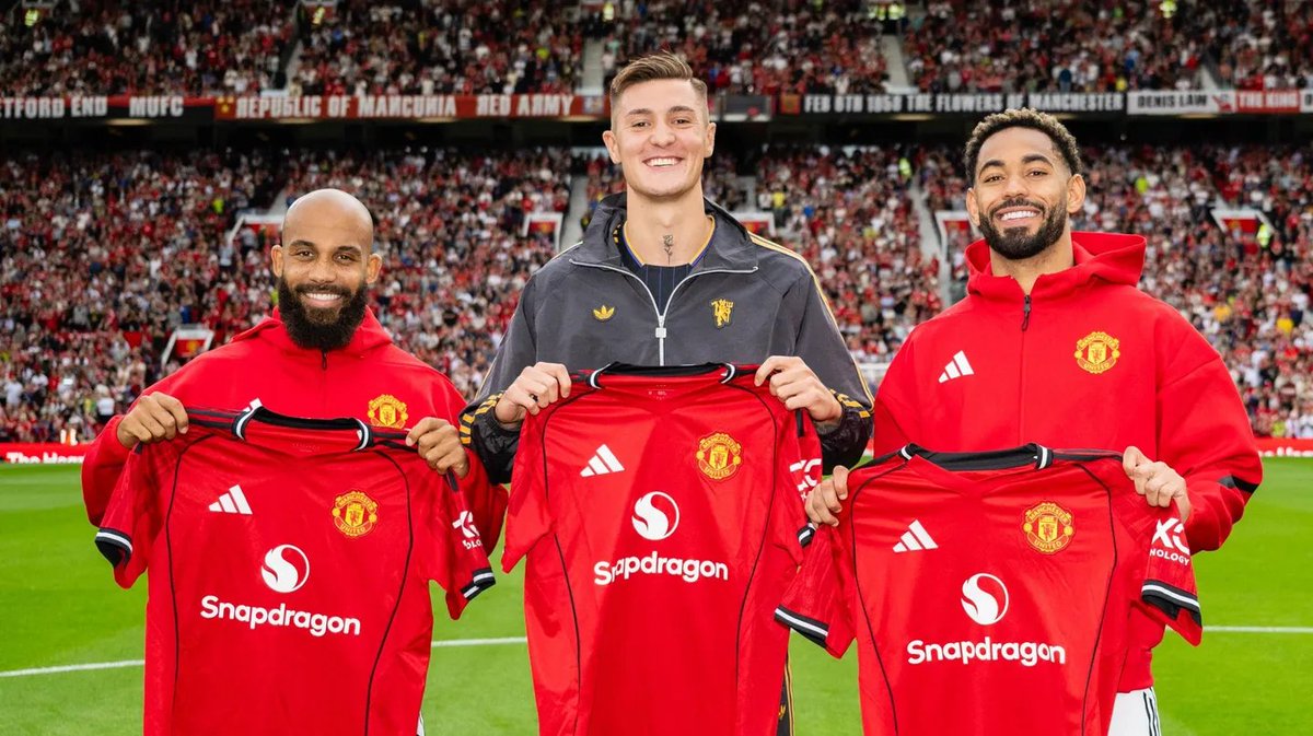 AdamJoseph's tweet photo. I am disappointed that Manchester United did not sign Mateus Fernandes, I am not upset that they did not spend £85m & £250k per week on him. If there is one thing I trust about the club, it is their recruitment.

Heaven, Dorgu, Cunha, Mbeumo, Sesko, Lammens. I'm giving them a chance to prove what they can do with what they do next. The central midfielder market is deep, so let's find out what they can do.