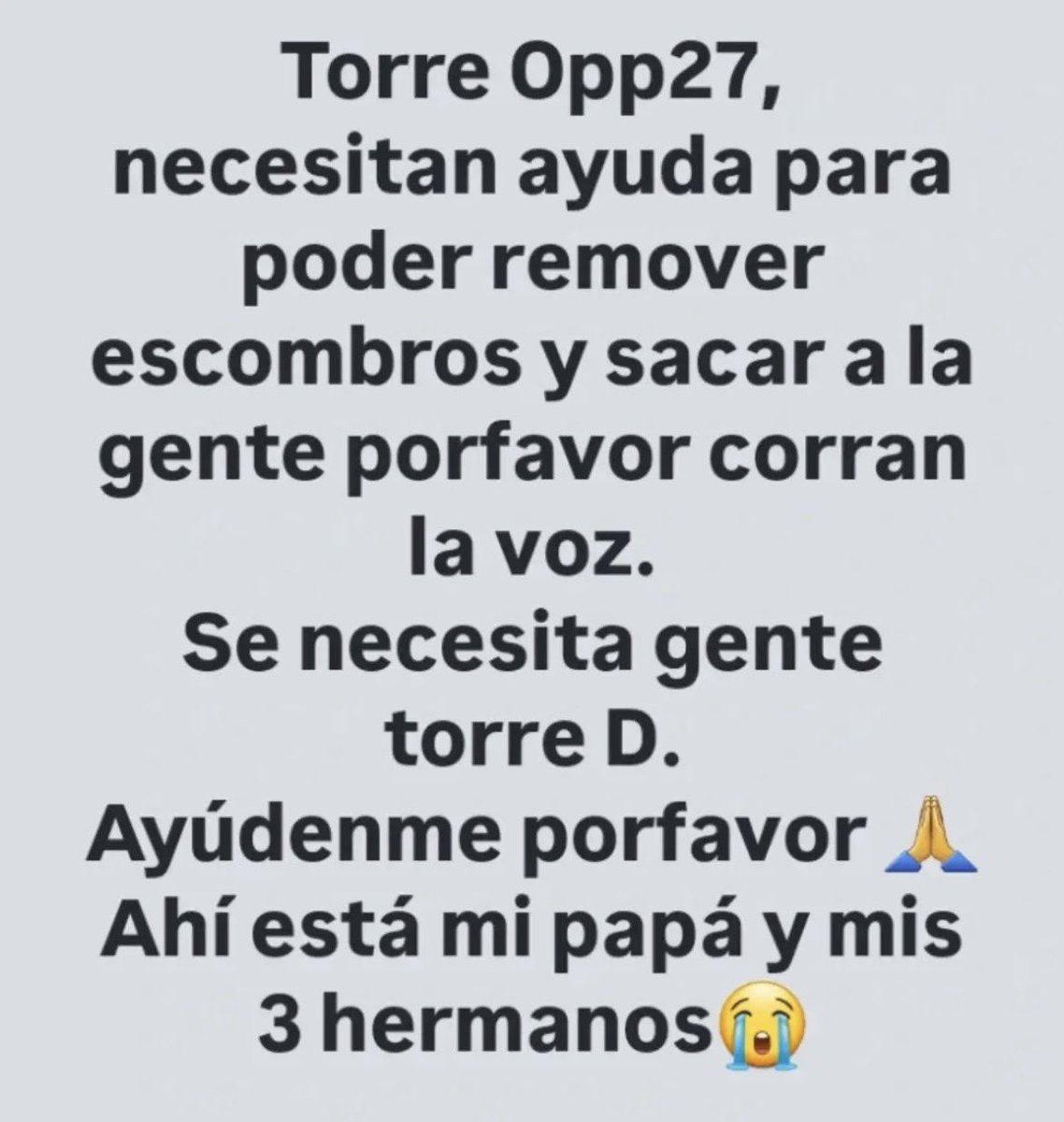 nubecitanegraa's tweet photo. Si me ayudan a difundir se los agradezco, se necesitan voluntarios y maquinaria ‼️‼️ https://t.co/MOYYbvKaWY
