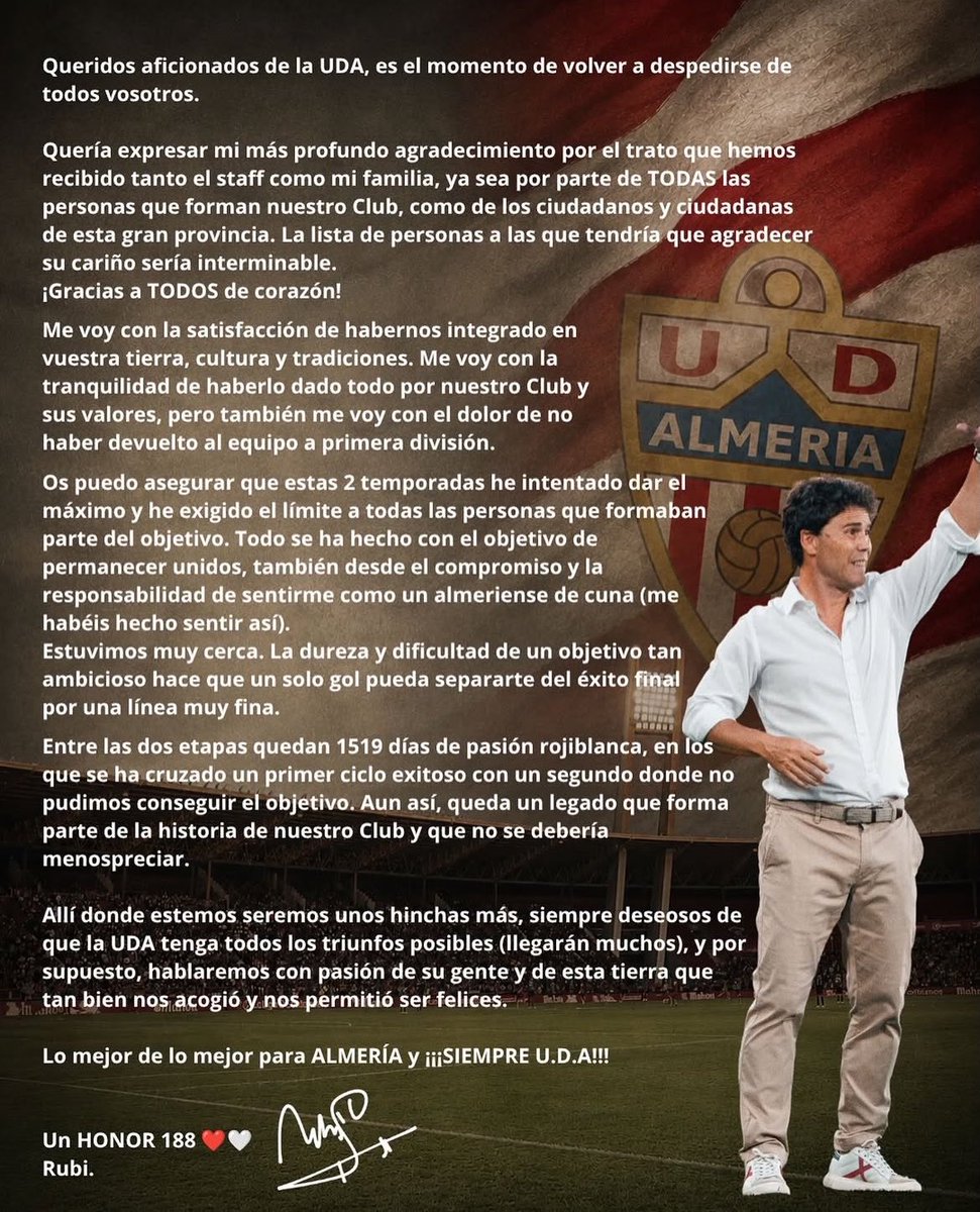 Sandrita_85's tweet photo. “Me voy con la satisfacción de habernos integrado en vuestra tierra cultural y tradiciones”. 

Gracias por todo, mister ❤️🤍 https://t.co/KjjGcymHJY
