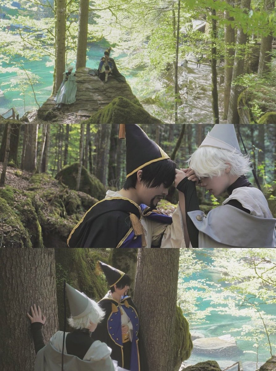 hazevil's tweet photo. 【コス】

Throwback to April when we cosplayed Orufrey in the mountains 🏔️

Qifrey : @suwayoome 
Olruggio : me
photo by our friend

#witchhatatelier  #Δ帽子 #myWitchhatAtelierArt https://t.co/VqI5CJpUcr